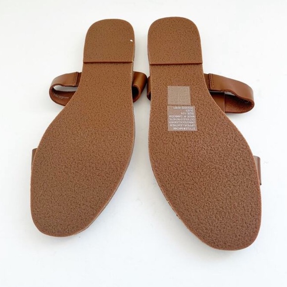 Madewell the Boardwalk T Strap Slide Sandal in English Saddle Size 10.5 NWOB - Picture 5 of 7